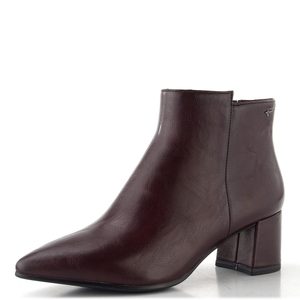 Tamaris elegantní kotník na podpatku merlot 1-25023-47