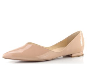 Högl vykrojené lakované baleríny nude 0-170014-1800