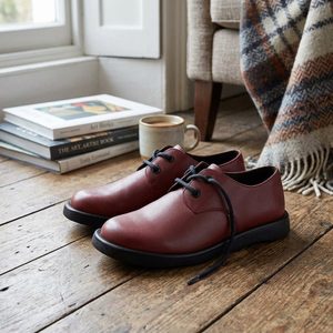 Fly London šněrovací polobotky burgundy TENI120 P145120013