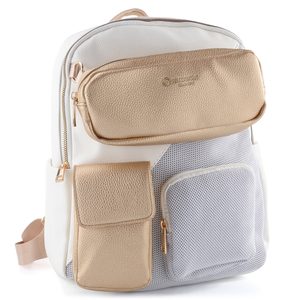 Remonte městský batoh s kapsičkami weiss/weiss-nautic/gold Q0537-81