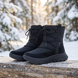 Ara široký kotník s membránou St. Moritz schwarz 12-26415-01