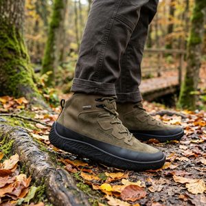 Josef Seibel široký kožený kotník s membránou Freddy khaki-kombi 26250MA918