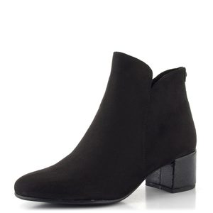 Tamaris elegantní textilní kotník black comb 1-25354-43