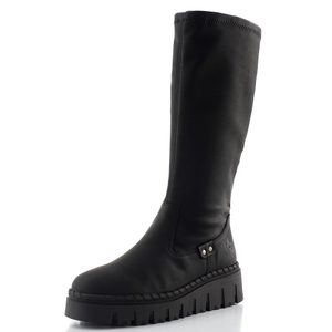 Rieker černé kozačky na platformě Z8990-00