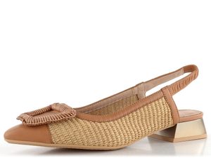 Hispanitas lodičky s volnou patou Dali Cuoio/Natural RHV254046