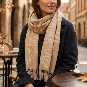 Högl vlněný šál s kašmírem nougat/creme 2-157220-2712