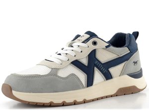 Mustang pánske šnurovacie tenisky grey/white/navy 26M0291004