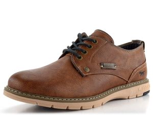 Mustang pánske šnurovacie poltopánky Cognac 4105-303-307