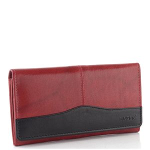 Dámská peněženka podlouhlá červená/černá PWL-367