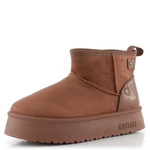 Mustang válenky na platformě brown 15M0202001