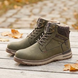 Mustang pánský šněrovací kotník khaki 15M0011001