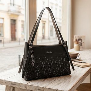 Anekke shopper kabelka černá/metalická 43622-453
