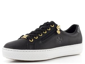 Rieker dámske čierne tenisky so zipsom L59L1-01