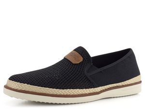 Rieker vzdušné pánske espadrilky čierne B2366-00