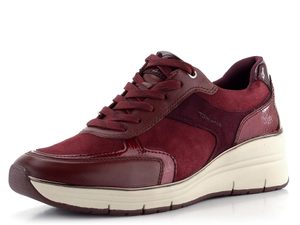 Tamaris tenisky na klínku Red Combi 1-23764-43