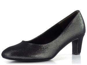Tamaris třpytivé lodičky pewter glam 1-22418-41
