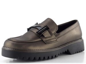 Gabor metalické mokasíny na hrubé podešvi smog 72.452.89