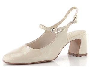 Tamaris lodičky s nártovým páskem a volnou patou ivory 1-29601-46