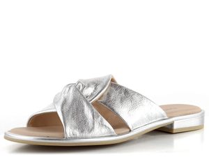 Caprice metalické šľapky Silver 9-27100-42