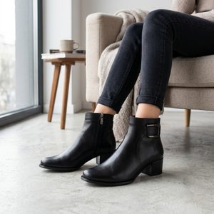Regarde zipový kotník na podpatku Jolene-27 black
