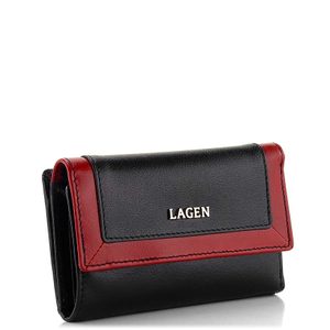 Dámska kožená peňaženka čierna/červená BLC/4390/419