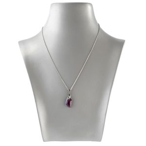 Náhrdelník Swarovski Amethyst zdobený lichobežník
