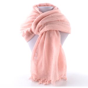 Fraas vlněný jednobarevný šátek s třásněmi blossom 658100-412