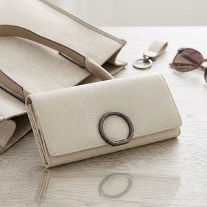 Kožená dámská peněženka velká off white BLC-6127-224