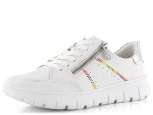 Rieker tenisky se zipem bílé N1313-80