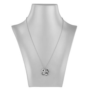 Náhrdelník Swarovski Elements štvorlístok Black