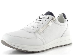 Ara široké pánské kožené tenisky Matteo weiss/blau 11-24501-05