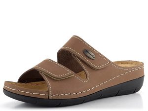 Tamaris fuzbetové pantofle Taupe 1-27510-41