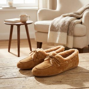 Högl semišové polobotky s beránkem camel 2-100638-1100