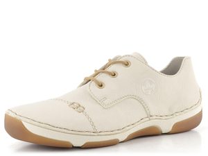 Rieker šněrovací polobotky offwhite 55920-80