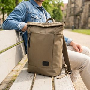Rieker městský batoh zipový khaki H5101-53