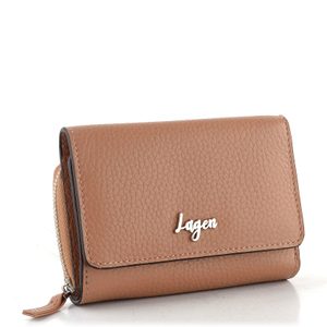 Dámska kožená peňaženka so zipsovým vreckom Peach BLC/5616/1022
