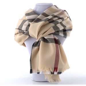 Fraas šál kostkovaným vzorem béžový 631114-170