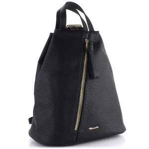 Tamaris mestský batoh so šikmým predným zipsom čierny 32485