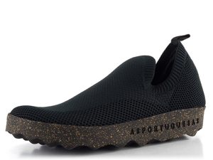 Asportuguesas prozouvací úpletové polobotky černé P018226000