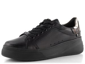 Rieker Sport dámské tenisky schwarz/altsilber W2303-00