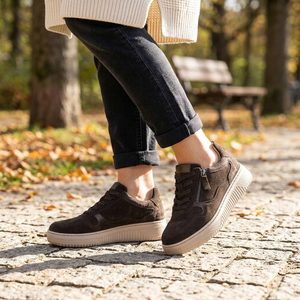 Looke kožené perforované polobotky Marcelle sand L1160_34