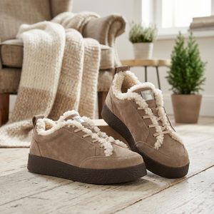 Högl sneakers polobotky s beránkem taupe 2-100222-1900