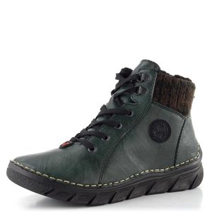 Rieker šněrovací kotník tmavě zelený 55040-54