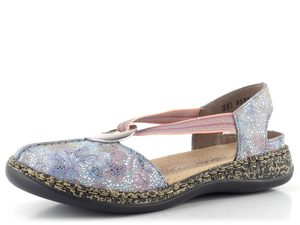 Rieker sandály s gumičkou a plnou špičkou adria-multi 46361-90