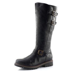 Remonte kozačky černé s přezkami R6590-01