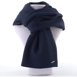 Bugatti pánský žerzejový šál tmavě modrý 630208-590