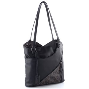 Rieker kabelka na rameno/batoh černá/zvířecí vzor H1025-01