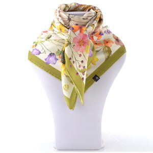 Fraas hedvábný šátek s květinovým motivem 632033-760