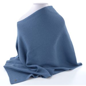 Fraas krátké jednobarevné pončo denim 667189-580