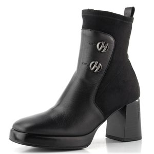 Hispanitas zipový kotník na podpatku Tokio black HI254228